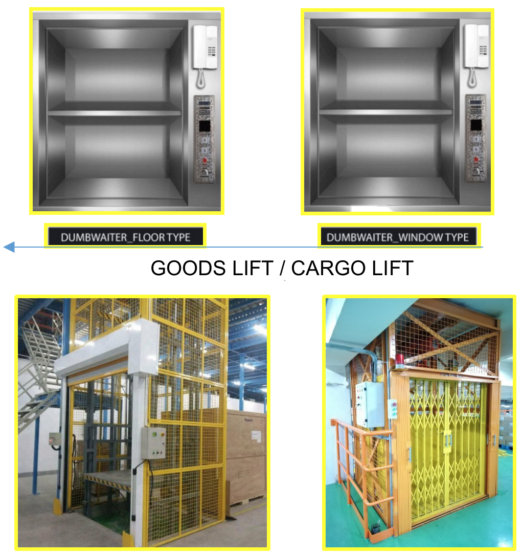 lift makanan dan Lift Barang